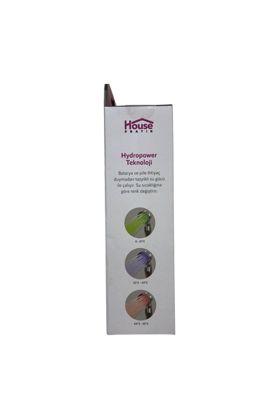 House Pratik Isıya Duyarlı Led Işıklı Duş Başlığı
