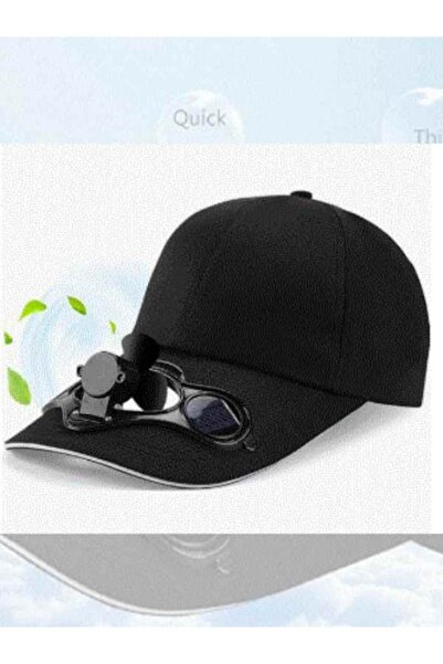 Generic Solar Energy Fan Cap – Breathable Golf & Baseball Hat for Face Cooling