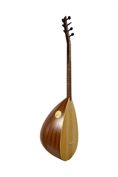 bademüzik Kısa Sap Üst Kalite Çift Kafes Bağlama Maun Tekne, Ladin Kapak, Mau...