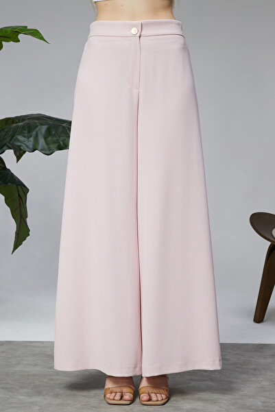 sehatex Nills Crepe Fabric Elastic Waist Comfortable Fit Women's Trousers Nil...