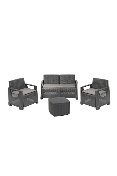 Progarden Set mobilier de exterior/grădină, BELLAGIO, 4 piese, polipropilenă,...