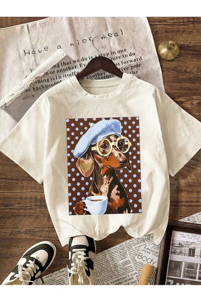 shams style AMOO Baskı Tişoürtü t-shirt (Kadın)