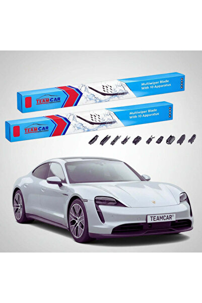 TEAMCAR Lamele ștergătoare Porsche Taycan Y1A 2019-2026 |   Set frontal plat ...