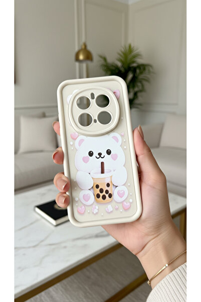 TechTrove Honor Magic 7 Pro Uyumlu Kılıf Ayıcık Figürlü Kenar Çıkıntılı Darbe...
