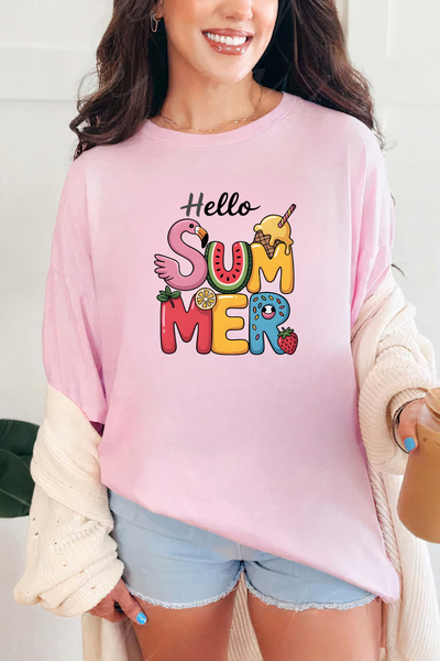 Sarah's Boutique Women's T-shirt – 100% cotton – Fruity Summer