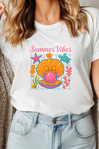 Sarah's Boutique Women's T-shirt – 100% cotton – Shell Pearl