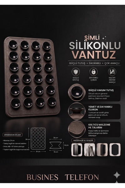 Silikon Vakumlu Yapışkanlı Kaymaz Vantuz Cep Telefon Tutucu