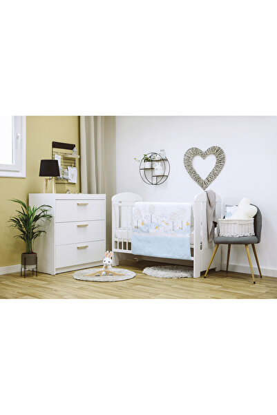 Bubaba Blue Bunny 2-piece crib linen – 100% Cotton