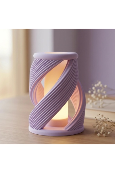 OEM Mini Lampă de veghe decorativă cu design torsadat, imprimată 3D