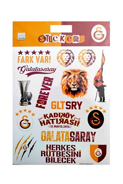 Piolent Galatasaray Fark Var Sticker Sheet Karışık Orijinal Lisanslı