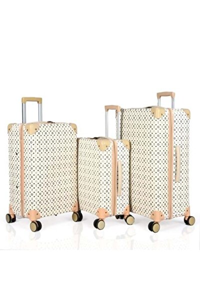 Generic Additional Expansion Zipper Leather Luggage Set Classic Anti-Break 3 ...
