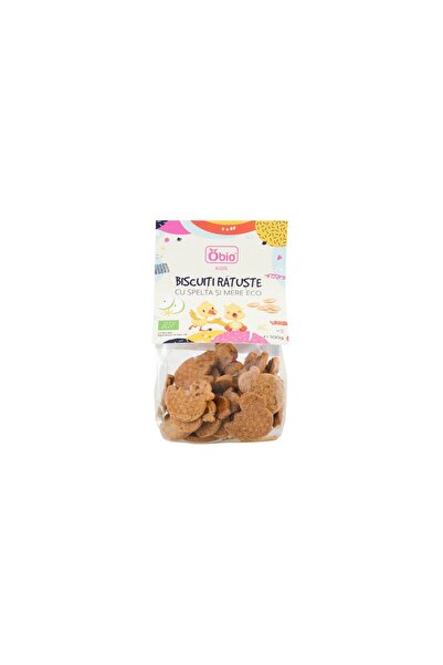 OBİO Biscuiți bio cu spelt și măr, 100g