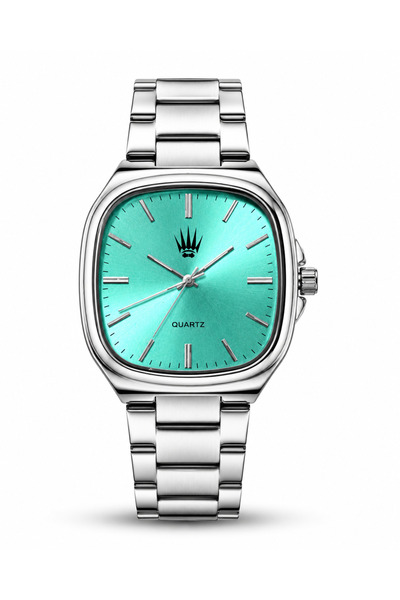 WATCHOFROYAL Majestic Silver Turquoise Wristwatch