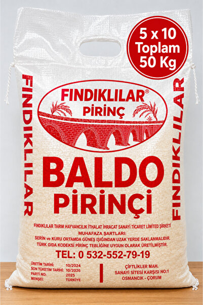 Fındıklılar 5*10 Kg Osmancık Baldo Pirinç
