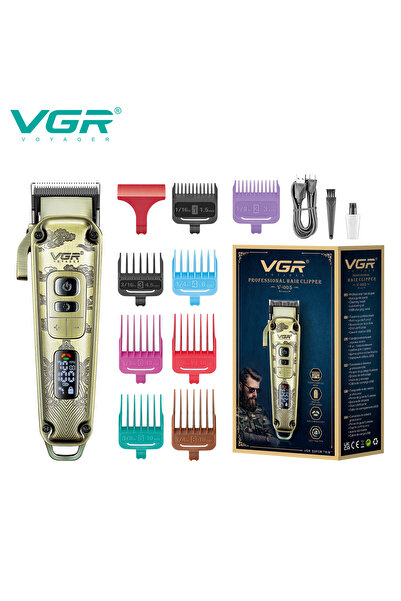 VGR Aparat de tuns profesional V-005, Autonomie 250 Minute, Lama Ceramica, Di...