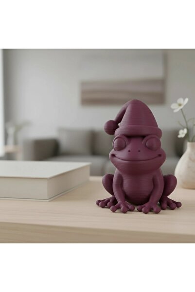 OEM Figurină Decorativă Broască cu Căciulă, 5 cm
