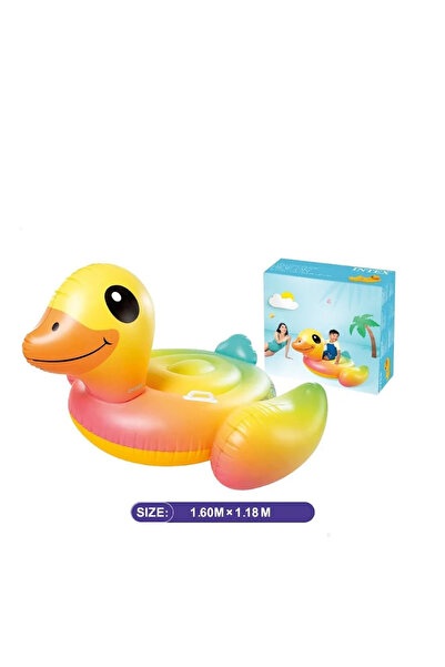Intex Intex Colorful Duck Huge Ride-On Float - Inflatable Pool & Ocean Toy wi...