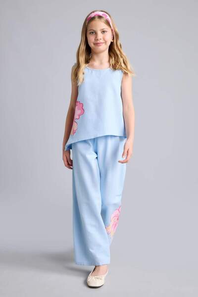 DeFacto Wıde Leg Geniş Paça Pantolon Kız Çocuk H9946A826HS