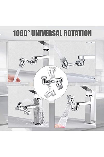 HI-FINE (bh1)1080° Rotatable Faucet Extender, Universal Splash-proof Water Ta...