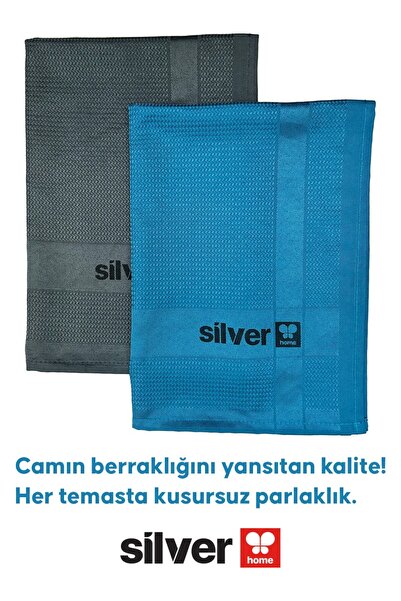 Silver Home 200 Gsm 3 Adet Iz Bırakmaz Mikrofiber 40×60 Dekoratif Cam Bezi