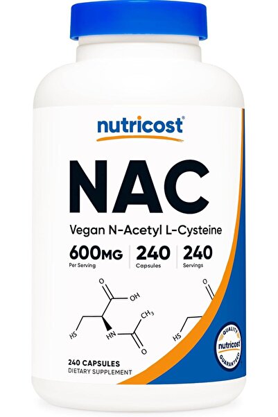 Nutricost N-Acetyl L-Cysteine (NAC) 600mg - Non-GMO, Gluten Free, Vegetarian ...