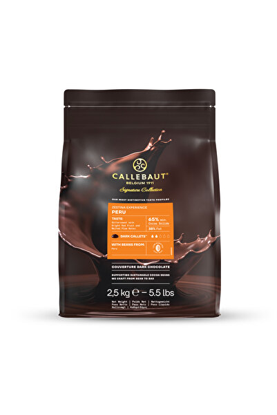 Callebaut Peru %65 Bitter Kuvertür Çikolata 2,5 KG