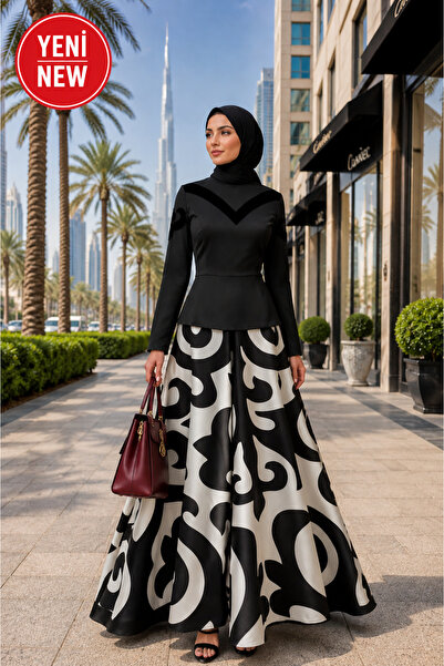 Muslima Wear Şehrazat Siyah Bluz