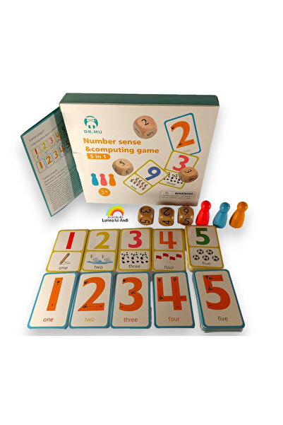 OEM Arithmetic game with pawns and dice, 3 years +