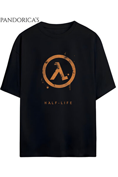 Grafftee Clothing Half Life Printed Cotton Relaxed Fit Gamer T-Shirt