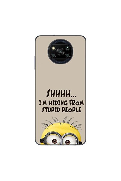OEM Husa compatibila cu Xiaomi Poco X3 Pro Silicon Gel Tpu Model Mesaj Minion...