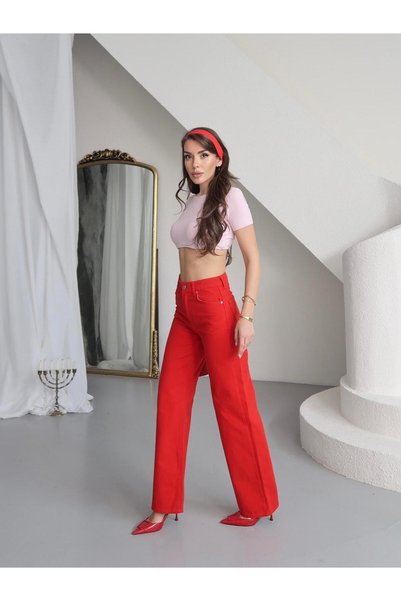zeofficial Kırmızı Skater Pantolon Yeni Sezon