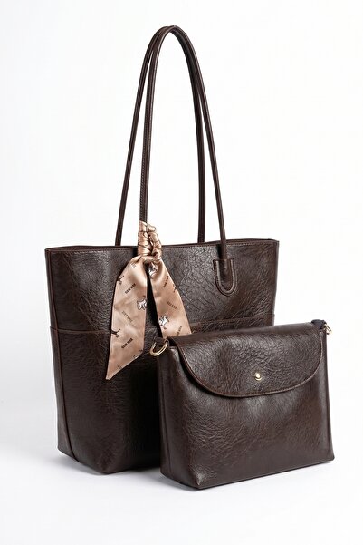 LuviShoes 1509 Brown Grain Women's Shoulder Bag