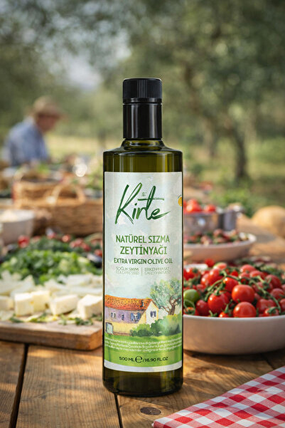The Kirte Olive Oil 2025-2026 Erken Hasat Soğuk Sıkım Naturel Sızma Zeytinyağ...