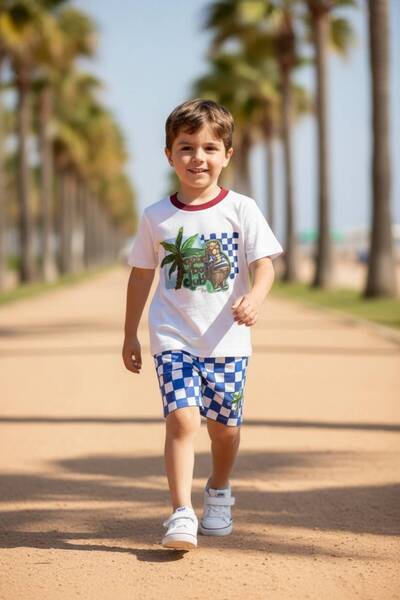 Melomel Palm Boy's T-Shirt Shorts Set