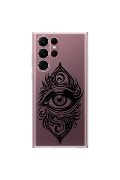 Other Samsung S22 Ultra Eye patterned drawing Transparent Silicone TPU Θήκη