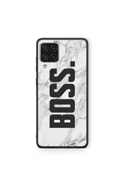 Other Samsung A22 4G Marble Boss Black Glossy Θήκη