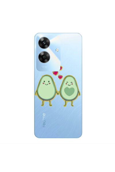 Other Realme Note 60 Avocados Transparent Silicone TPU Θήκη
