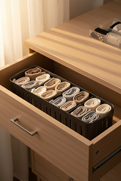 QLUX IDEAS Premium Large Size Adjustable Drawer Organizer Bpa Free |   Multi-...