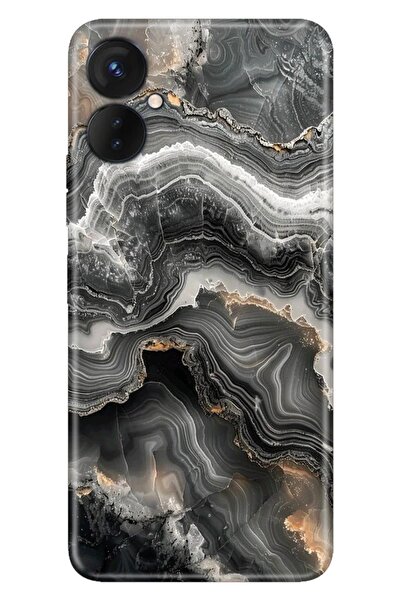 TECNO Spark 9 Pro Kılıf Fem Mermer Temalı Desenli Darbe Emici Silikon