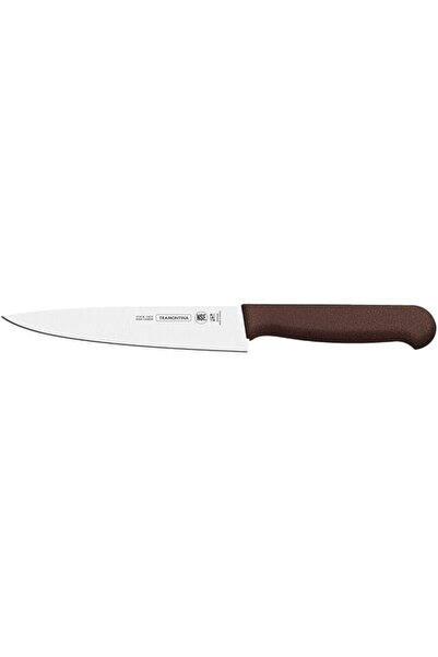 TRAMONTINA Professional Meat Knife, 20.3cm, Stainless Steel Blade, Brown Poly...