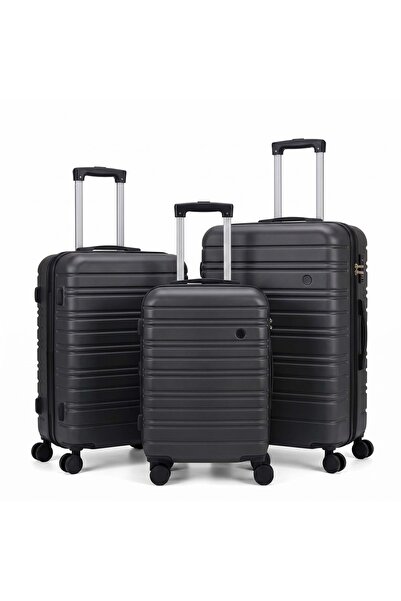Flieger Luggage 3 Piece Luggage Set, Lightweight ABS Hard Shell Luggage Set w...