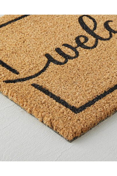 English Home Cozy Welcome Kapı Önü Paspası 35x60 cm Natural