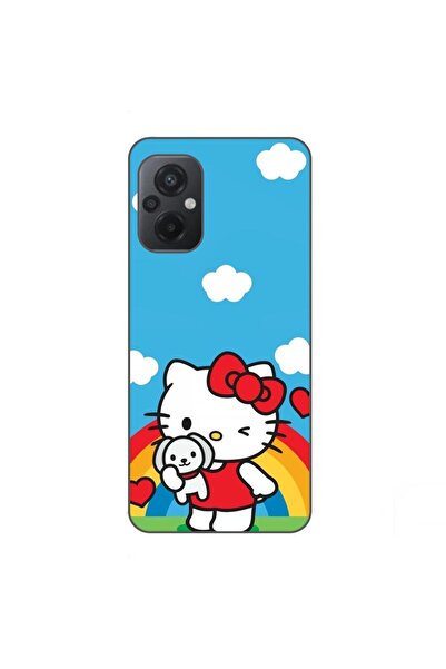 OEM Husa compatibila cu Xiaomi Poco M5 Silicon Gel Tpu Model Hello Kitty Rainbow