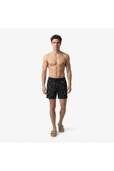 Nautica Erkek Siyah Regular Fit Deniz Şortu