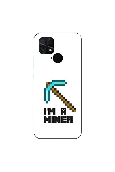 OEM Husa compatibila cu Xiaomi Poco C40 Silicon Gel Tpu Model Minecraft Miner
