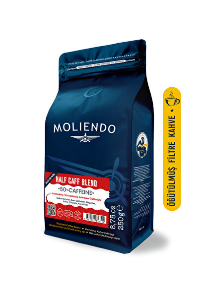 Moliendo Finest Coffee Half Caff %50 Kafeinli Blend Kahve (Öğütülmüş Filtre K...