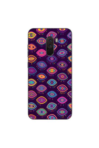 OEM Case compatible with Xiaomi Pocophone F1 Silicon Gel Tpu Tribal Eyes Pattern