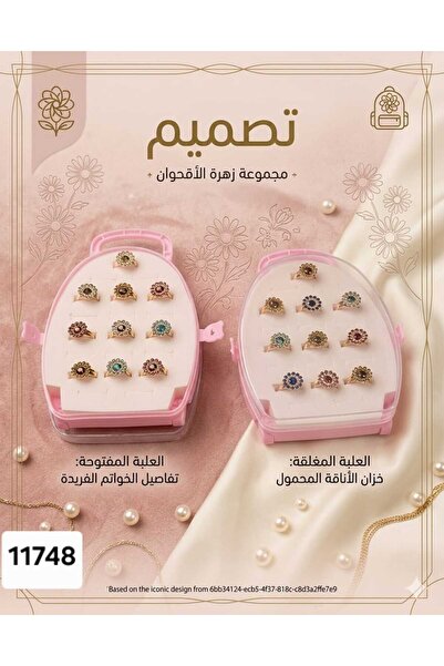 Generic Chrysanthemum Flower Set for Portable Fashion Rings