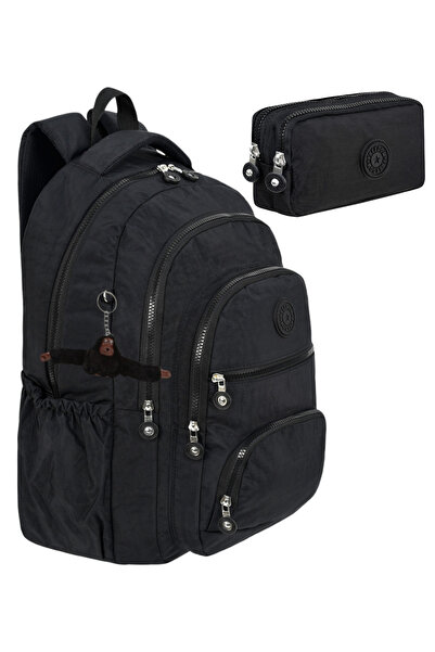 GALB LEATHER GALB Μαύρο TR3 Σετ 2 τεμαχίων Lux Krinkil Υφασμάτινη Τσάντα Πλάτ...
