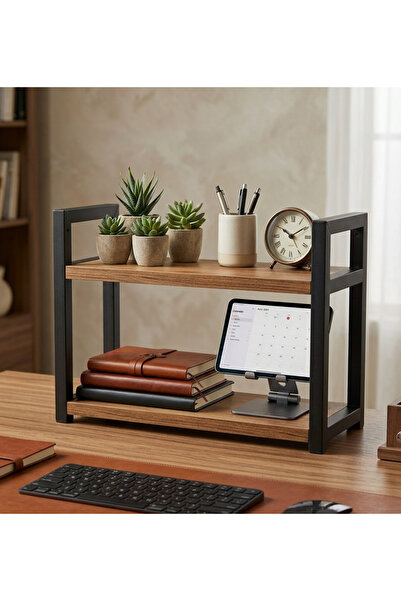 GUİMO 2 Katlı Çok Amaçlı Masaüstü Düzenleyici - Ofis ve Çalışma Masası Organi...